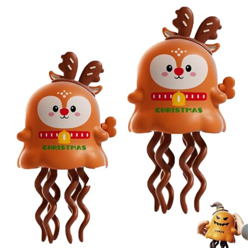 LUCKKY 2 Stück Magical Mini Dancing Ghost for Christmas, Magischer Mini-Tanzgeist für Weihnachten, Weihnachten Magisches Uhrwerk-Spielzeug, Halloween Uhrwerk Tanzendes Geisterspielzeug (D) von LUCKKY