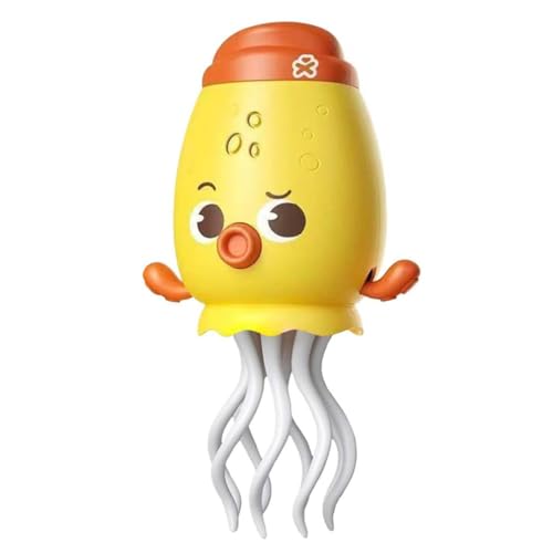 LUCKKY Smart Tentacle Explorer Octopus, Elektrischer Oktopus, Interaktives Musikspielzeug, Tanzendes Tintenfischspielzeug, Krabbelndes Spielzeug Mit Automatischem Hindernissensor (Gelb) von LUCKKY