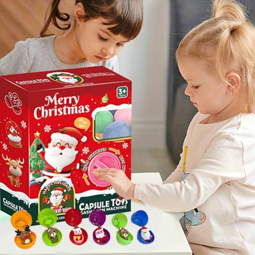 LUCKKY Weihnachtsmann Twister Kassette, Egg Claw Machine for Kids, Eier-Krallen-Maschine für Kinder, Mini-Verkaufsautomat, Interessante kreative Weihnachts-Eierklauenmaschine für Kinder von LUCKKY