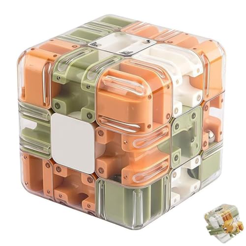 Large Labyrinth 3D Puzzles Maze Cube, Großes Labyrinth 3D-Puzzles Zauberwürfel, 2-in-1 Labyrinths-Zauberwürfel & Kugel, Labyrinth-Puzzle-Spiele, Lernspielzeug Geschenk für Kinder Erwachsene von LUCKKY