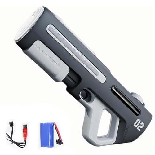 Long-Range Electric Water Blaster with LED for Kids Adults, Elektrische Wasserpistole für Erwachsene Kinder, Elektrische Wasserpistole mit LED Licht, Hochdruck Automatische Wasserspritzpistole (Grau) Long-Range Electric Water Blaster with LED for Kids Adults, Elektrische Wasserpistole für Erwachsene Kinder, Elektrische Wasserpistole mit LED Licht, Hochdruck Automatische Wasserspritzpistole (Grau) von LUCKKY