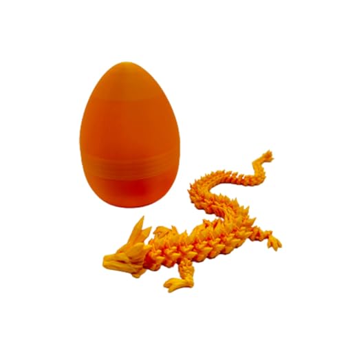 Mystery Dragon Egg, Geheimnisvolles Drachenei, 3D-gedrucktes Drachenei-Spielzeug, Drachen-Mystery-Kristall-Ei, beweglichem Drachen-Zappelspielzeug, 3D-Drache Sinnesspielzeug Tisch Ornament (C) von LUCKKY
