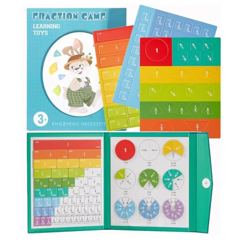 STEM Magnetic Math Master Set, Bruchrechnen Material Magnetisch, Magnetisches Buch Bruchteil Puzzle für Kinder, Arithmetisches Lernspielzeug, Motorikspielzeug für Mathematik Lernmittel STEM Magnetic Math Master Set, Bruchrechnen Material Magnetisch, Magnetisches Buch Bruchteil Puzzle für Kinder, Arithmetisches Lernspielzeug, Motorikspielzeug für Mathematik Lernmittel von LUCKKY