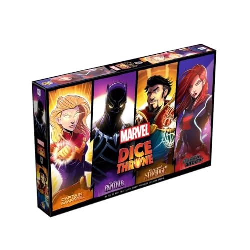 LUCKY DUCK GAMES - Marvel Dice Throne – Black Panther, Captain Marvel, Black Widow, Dr. Strange, Strategiespiel, Gesellschaftsspiel, ab 8 Jahren, 2 bis 4 Spieler, 30 Minuten LUCKY DUCK GAMES - Marvel Dice Throne – Black Panther, Captain Marvel, Black Widow, Dr. Strange, Strategiespiel, Gesellschaftsspiel, ab 8 Jahren, 2 bis 4 Spieler, 30 Minuten von Lucky Duck Games