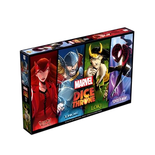 LUCKY DUCK GAMES - Marvel Dice Throne – Scarlet Witch, Thor, Loki, Spider-Man, Strategiespiel, Gesellschaftsspiel, ab 8 Jahren, 2 bis 4 Spieler, 30 Minuten LUCKY DUCK GAMES - Marvel Dice Throne – Scarlet Witch, Thor, Loki, Spider-Man, Strategiespiel, Gesellschaftsspiel, ab 8 Jahren, 2 bis 4 Spieler, 30 Minuten von Lucky Duck Games