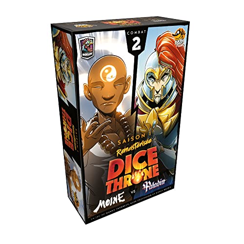 LUCKY DUCK GAMES | Dice Throne: Mönch vs. Paladin | Gesellschaftsspiel für Erwachsene & Kinder | Strategiespiel | Würfel- und Kräftekampf | 2 Spieler | 20 bis 40 Minuten | auf Französisch LUCKY DUCK GAMES | Dice Throne: Mönch vs. Paladin | Gesellschaftsspiel für Erwachsene & Kinder | Strategiespiel | Würfel- und Kräftekampf | 2 Spieler | 20 bis 40 Minuten | auf Französisch von Lucky Duck Games