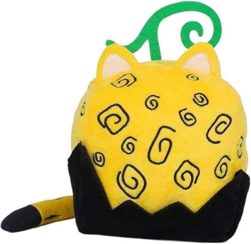 LUCKYKUN Fruits Plüschtier, weich, Plüschkissen, Box, 15 cm, Geheimnis, Spielzeug für Kinder, Geburtstag, Weihnachten (Leopardenmuster) von LUCKYKUN