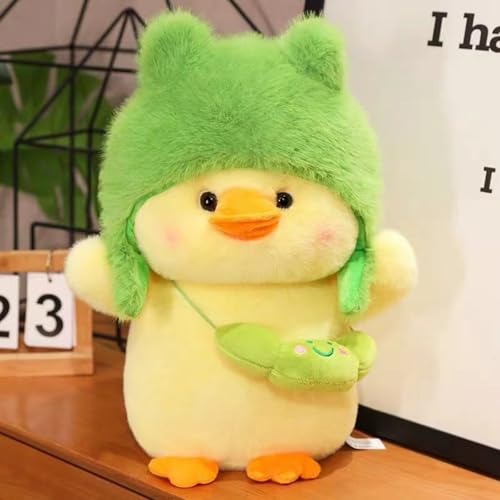 LUCKYKUN Plüschtier Stofftier,Kuscheltier Ente Puppe Stofftier, Kissen Plüschtie Ente, zum Spielen und Kuscheln, Weiches Schmusetier für Mädchen, Jungen, Babys (50cm,Gelb) von LUCKYKUN