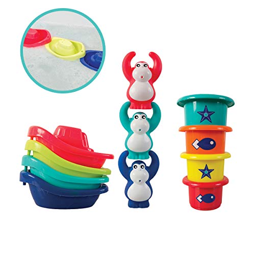 Ludi - Coffret De Bain Bateau/Stackers, 40028, 11 Unité (Lot de 1) Ludi - Coffret De Bain Bateau/Stackers, 40028, 11 Unité (Lot de 1) von LUDI