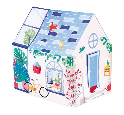 Ludi - Innenhaus – ab 2 Jahren – zum Herstellen wie die Großen – Fenster, Lüftungsnetze, Briefkasten, große Tür, robuste Struktur, zerlegbar und faltbar – 90 x 120 x 120 cm Ludi - Innenhaus – ab 2 Jahren – zum Herstellen wie die Großen – Fenster, Lüftungsnetze, Briefkasten, große Tür, robuste Struktur, zerlegbar und faltbar – 90 x 120 x 120 cm von LUDI