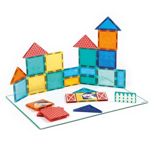 LUDI Magnetschild – Bauspiel – 2D und 3D – 27 Magnetteile – Handhabung und Montage – einfach – ab 2 Jahren von LUDI