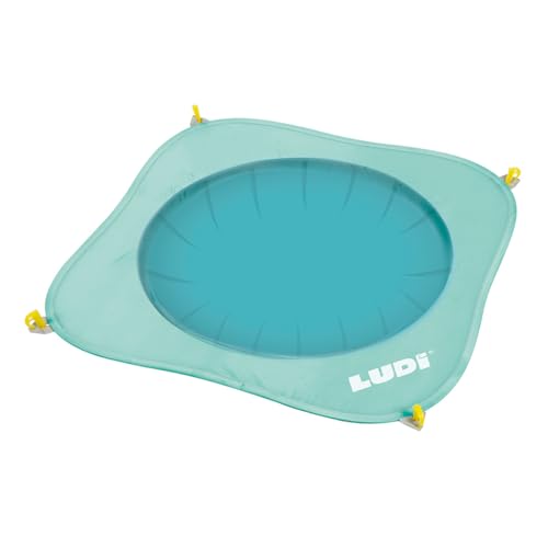 LUDI - Pop-Up-Pool - Für den Strand - Planschbecken zum Mitnehmen - Tragetasche und Befestigungsklammern - Einfach anzubringen und aufzubewahren - Ab 10 Monaten von LUDI