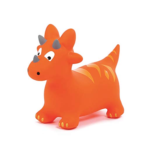 Ludi - Dino Hüpfspielzeug – aufblasbares Hüpfspielzeug – entwickelt die Motorik – Dicker und widerstandsfähiger PVC-Kunststoff – Innen und Außen – Aufblassystem inklusive – 59 x 49 cm – ab 10 Monaten Ludi - Dino Hüpfspielzeug – aufblasbares Hüpfspielzeug – entwickelt die Motorik – Dicker und widerstandsfähiger PVC-Kunststoff – Innen und Außen – Aufblassystem inklusive – 59 x 49 cm – ab 10 Monaten von LUDI