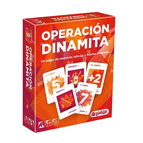 Lúdilo 803047 Operation Dynamit, Buchstaben, Lernspiele für Kinder, Kraft des Gedächtnisses und Rechnen - Mathematik Lernen mit der Familie, über 7 Jahre von LUDILO