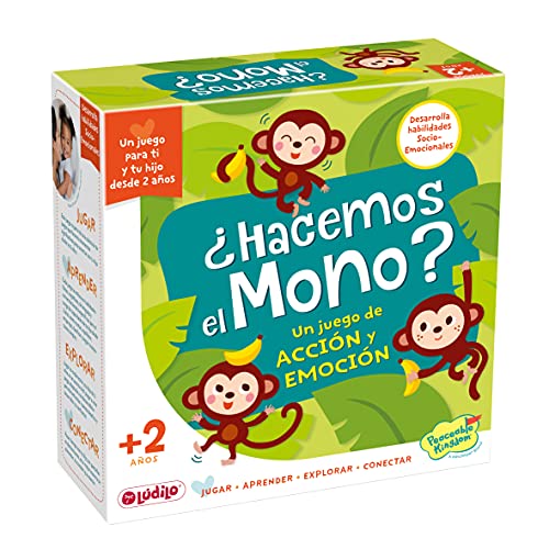 Ludilo - Machen wir den Affen? | Spielzeug für Kinder von 2 Jahren | Spielzeug 2 Jahre oder älter | Mädchen 2 Jahre oder Junge | Geschenk für Mädchen 2 Jahre mit Familienführer Ludilo - Machen wir den Affen? | Spielzeug für Kinder von 2 Jahren | Spielzeug 2 Jahre oder älter | Mädchen 2 Jahre oder Junge | Geschenk für Mädchen 2 Jahre mit Familienführer von LUDILO