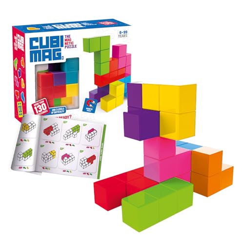 Ludilo Cubimag | Lernspiele ab 6 Jahren | Kinderpuzzle | Magnetblöcke für Kinder und Erwachsene | 3D-Puzzle für Kinder ab 6 Jahren | Magnete für Kinder von LUDILO