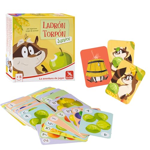Ludilo - Junior Torpon Dieb | Lernspiele 5 Jahre Oder Mehr | Brettspiele Kinder 5 Jahre | Kartenspiel Für Kinder | Familie Brettspiele von LUDILO