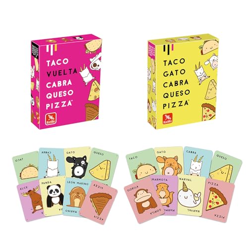 Ludilo Katzenspiele + Drehqueue | Brettspiele für Kinder ab 8 Jahren | kombinierbare Kinderspiele | Kartenspiele | Geschenk für Kinder ab 8 Jahren von LUDILO