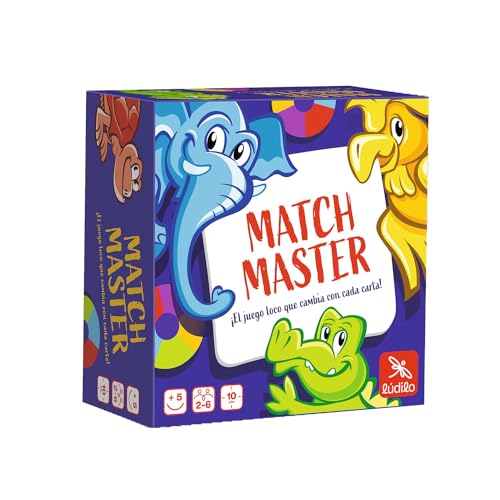 Ludilo - Match Master | Brettspiele für Kinder ab 5 Jahren | Lernspiele für Kinder ab 5 Jahren | Brettspiel von 2 bis 6 Spielern | Kartenspiel mit 10 Min von LUDILO