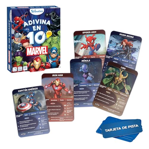 Ludilo - Ratet mal auf 10 Marvel | Brettspiele Kinder 8 Jahre oder älter | Marvel-Kartenspiele | Lernspiele für Kinder & Erwachsene | Marvel-Brettspiele Ludilo - Ratet mal auf 10 Marvel | Brettspiele Kinder 8 Jahre oder älter | Marvel-Kartenspiele | Lernspiele für Kinder & Erwachsene | Marvel-Brettspiele von LUDILO
