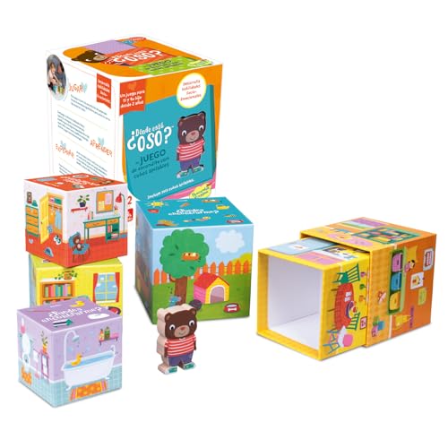 Ludilo Wo ist der Bär? | Spielzeug für Mädchen 2 Jahre oder Jungen | Geschenk für Mädchen von 2 Jahren oder älter | Spielzeug für Jungen und Mädchen | Lernspiele für die Kleinen von LUDILO