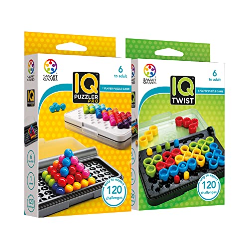 Smart Games - IQ Puzzler Pro + IQ Twist | Brettspiele für Kinder 6 Jahre oder mehr | Puzzle für Kinder | Brettspiel 6 Jahre oder mehr | Spiele für Kinder von LUDILO