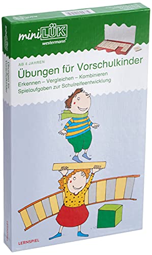 miniLÜK-Sets: Kindergarten/Vorschule: Übungen für Vorschulkinder (Kasten + Übungsheft/e), White von LÜK