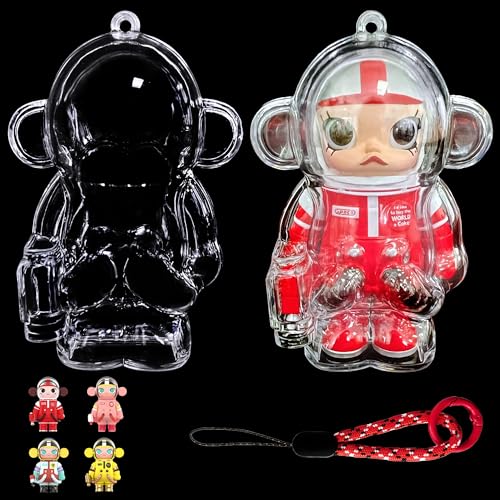 LUFEEMGA Schutzhülle für Mega-Weltraum-Molly-Puppe, transparente Kunststoff-Schutzhülle, PVC-Tasche, hängende Modellbox mit Schlüsselanhänger LUFEEMGA Schutzhülle für Mega-Weltraum-Molly-Puppe, transparente Kunststoff-Schutzhülle, PVC-Tasche, hängende Modellbox mit Schlüsselanhänger von LUFEEMGA