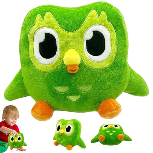 LUFEIS Green Owl Plush,Green Owl Plush Toy, 20 cm Eule Stofftier,Eule Plüschtier,Duo plüschtier,Cartoon Owl Throw Pillow Plush,Stuffed Owl Toy,Soft Owl Stuffed Animal,Soft Birthday Gifts Children Toy LUFEIS Green Owl Plush,Green Owl Plush Toy, 20 cm Eule Stofftier,Eule Plüschtier,Duo plüschtier,Cartoon Owl Throw Pillow Plush,Stuffed Owl Toy,Soft Owl Stuffed Animal,Soft Birthday Gifts Children Toy von LUFEIS