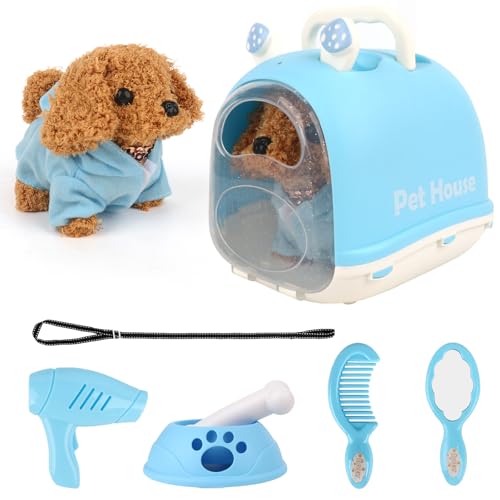 LUFEIS Hund Spielzeug Kinder, Hund Mit Leine Der Läuft Und Bellt, Hund Elektrisch Spielzeug Für Kinder, Spielzeug Hund, Kuscheltier Hund mit Zubehör für Kinder 2 3 4 5 6 Jahre (TeddyHund) LUFEIS Hund Spielzeug Kinder, Hund Mit Leine Der Läuft Und Bellt, Hund Elektrisch Spielzeug Für Kinder, Spielzeug Hund, Kuscheltier Hund mit Zubehör für Kinder 2 3 4 5 6 Jahre (TeddyHund) von LUFEIS