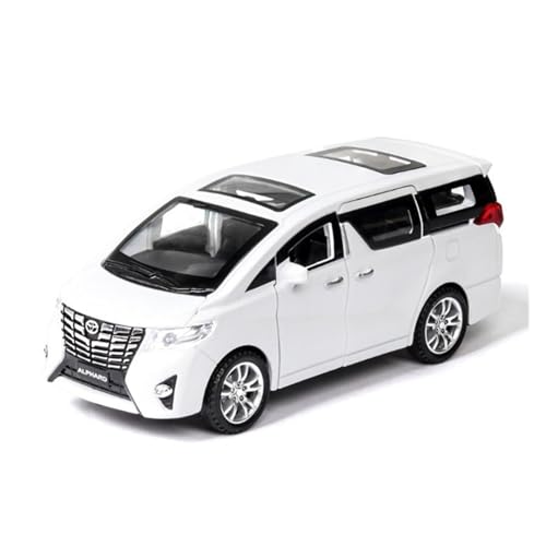 Exquisites Automodell 1:32 Alloy Diecast Automodelle for Toyota Alphard MPV Simulation Ton Und Licht Ziehen Geschenk Zurück (Größe : White) von LUGEZ