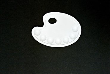 LUKAS Kunststoff-Palette, oval mit Mischmulden, 24 x 17 cm LUKAS Kunststoff-Palette, oval mit Mischmulden, 24 x 17 cm von LUKAS