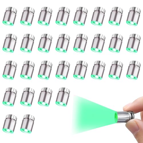 LUKIUP 50 Stück Mini LED Lichter, Micro LED Licht, für Puppenhäuser, Mini-Lichter zum Selbermachen, mini Lampe zum Basteln, Miniatur Lampe für Vitrinen, Spielzeug Bausteine (50 x Grün) von LUKIUP