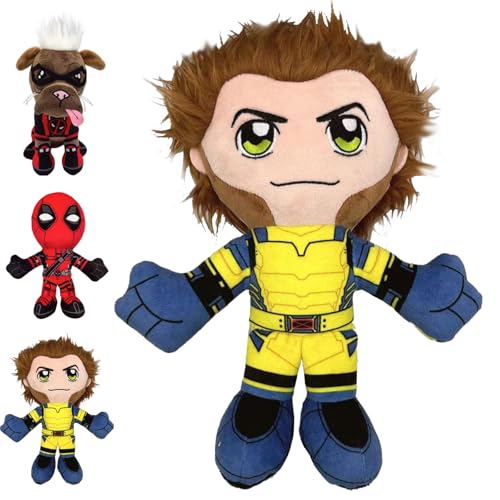 LUKIUP Avengers Plüsch-Figur, Dead-Pool und Wolverine, Dogpool Plüsch Wolverine, Baby Soft Plush Toys, Spielzeug für Fans & Sammler ab 15 Jahre(Vielfraß) von LUKIUP