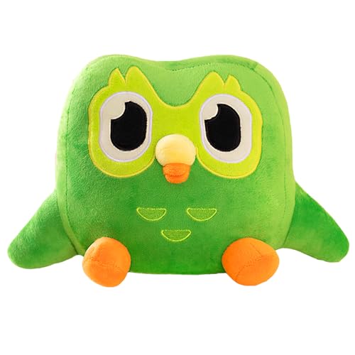 LUKIUP Green Owl Plush Toy, 20 cm Grünes Owl Toy, Cartoon Owl Throw Pillow Plush, Soft Owl Stuffed Animal Cuddly Toy for Home Decor Kinder ab 3 Jahren Birthday Owl Gifts von LUKIUP