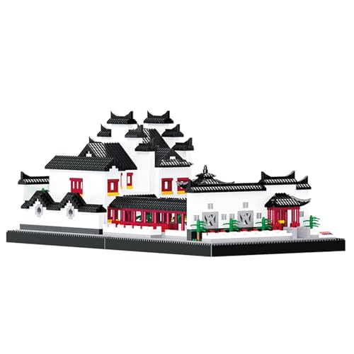LULUFUN Architektur-Bausteine, Anhui-Stil, Gartenblock-Sets, Mini-Baustein-Kits, Spielzeuggeschenke für Kinder und Erwachsene (5555 Teile) von LULUFUN