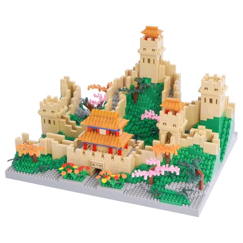 LULUFUN Bauklötze-Set, Architektur-Bauspielzeug, Chinesische Mauer-Bauklötze, Chinesische alte berühmte Architektur Mini-Bauklötze, Spielzeug-Geschenke für Kinder und Erwachsene (3000+Stücke) von LULUFUN