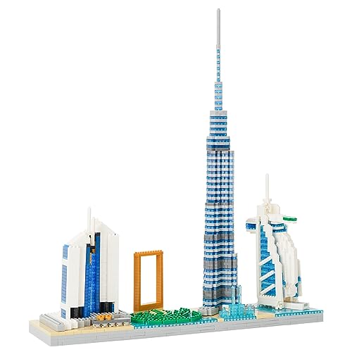 LULUFUN Bauklötze Set, Architektur Dubai Skylines Baukasten, Mini Baukasten für Erwachsene, Spielzeug Geschenke für Geburtstag, Weihnachten, Neujahr, 2545Stück LULUFUN Bauklötze Set, Architektur Dubai Skylines Baukasten, Mini Baukasten für Erwachsene, Spielzeug Geschenke für Geburtstag, Weihnachten, Neujahr, 2545Stück von LULUFUN