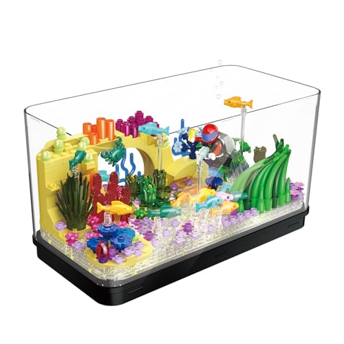 LULUFUN Bauklötze Set, Unterwasserwelt Bauklötze Modell Set, Geschenk Spielzeug für Jugendliche und Erwachsene (Erforschung der Ozeane) von LULUFUN
