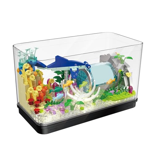 LULUFUN Bauklötze Set, Unterwasserwelt Bauklötze Modell Set, Geschenk Spielzeug für Jugendliche und Erwachsene (Ozeanographisches Museum) von LULUFUN