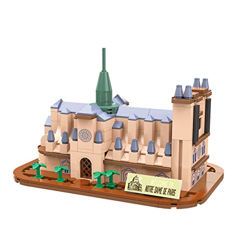 LULUFUN Bauklötze Set, weltberühmtes architektonisches Baumodell für Kinder und Erwachsene Geschenk für Geburtstag, Weihnachten und Neujahr (Notre Dame von Paris) von LULUFUN