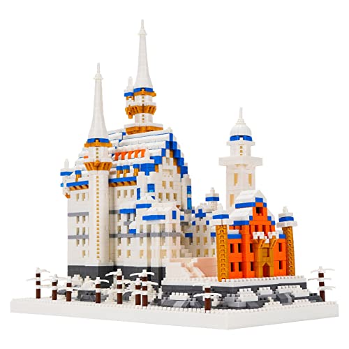LULUFUN Bauklotz-Kit, Berühmte Architektur, Schloss Neuschwanstein Modell, Mini-Bauklotz-Set, Spielzeug-Geschenke für Kinder, Jugendliche und Erwachsene, 2800 Teile von LULUFUN