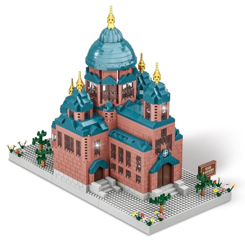 LULUFUN Bauklotz-Set, St. Sophia Kathedrale Architektur Modell Spielzeug, Micro Mini Blocks Kit für Bastler, Geschenk für Erwachsene und Kinder (1515pcs) von LULUFUN