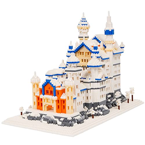 LULUFUN Baustein-Set für Kinder, Jugendliche und Erwachsene, Deutschland Berühmte Architektur Mini-Baustein-Set, Spielzeuggeschenke für Männer und Frauen, Schloss Neuschwanstein, Modell 4200 Stücke von LULUFUN