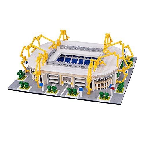 LULUFUN Fußballplatz-Bausteine-Set, Mini-Bausteine, Lernspielzeug-Modellbausatz für Kinder und Erwachsene (Signal Iduna Park) von LULUFUN