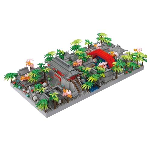 LULUFUN Building Block Set,Antike chinesische Architektur Modell Spielzeug,Micro Mini Blocks Kit für Bastler,Geschenk für Erwachsene und Kinder(2567Stück) von LULUFUN