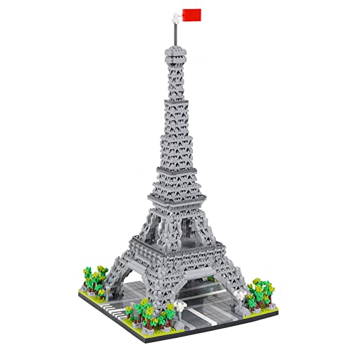 LULUFUN Eiffelturm-Mini-Baustein, Bausatz für berühmte Architektur-Modellblöcke, Sammelmodell-Sets zum Bauen, Spielzeuggeschenke für Kinder und Erwachsene 3585 Stück von LULUFUN