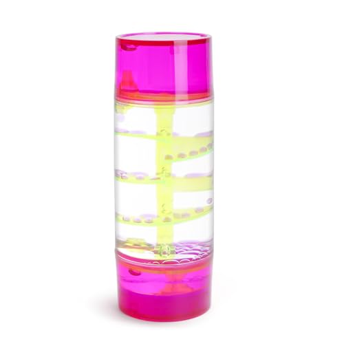 LULUFUN Flüssiger Bewegungs-Timer, sensorisches Spielzeug für visuelle Entspannung, bunte Öl-Sanduhr, beruhigender Stressabbau, Schreibtischspielzeug, Geschenke für Erwachsene und Kinder (lila) von LULUFUN