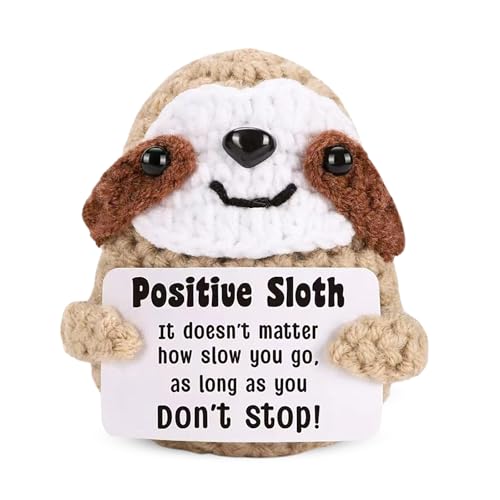 LUMOOM Positive Geschenke, Lustige Geschenke für Beste Freundin, Mini Handgestrickte Faultier, Glücksbringer Faultier Pocket Hug Geschenk Für Frauen LUMOOM Positive Geschenke, Lustige Geschenke für Beste Freundin, Mini Handgestrickte Faultier, Glücksbringer Faultier Pocket Hug Geschenk Für Frauen von LUMOOM