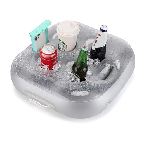 LUMOOM Schwimmender Getränkehalter, Aufblasbarer Pool Getränkehalter mit 6 Löchern, Floating Poolbar, Pool Zubehör Spaß, Schwimmende Coasters, für Pool, Party, Strand, Whirlpool LUMOOM Schwimmender Getränkehalter, Aufblasbarer Pool Getränkehalter mit 6 Löchern, Floating Poolbar, Pool Zubehör Spaß, Schwimmende Coasters, für Pool, Party, Strand, Whirlpool von LUMOOM